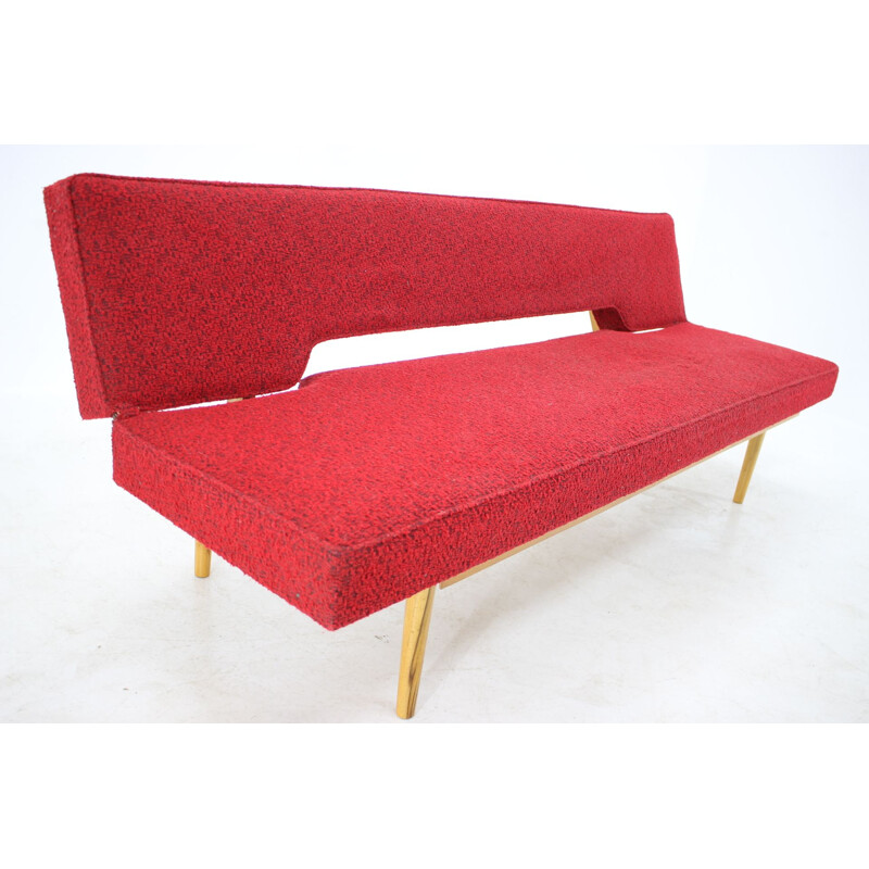 Vintage Miroslav Navratil Daybed ou sofá, Interier Praha, 1960