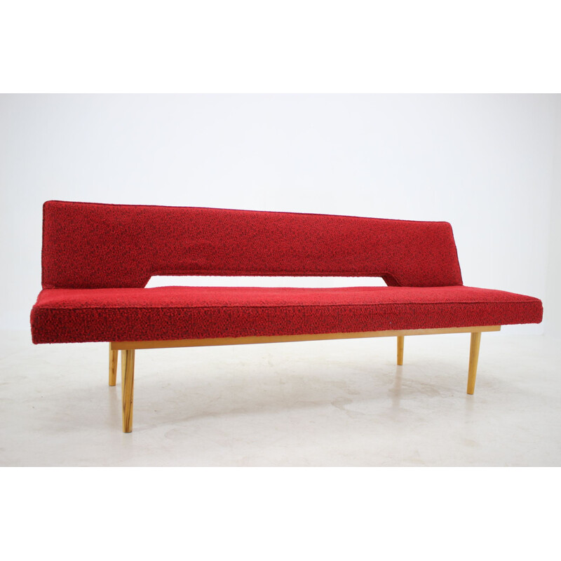 Vintage Miroslav Navratil Daybed ou sofá, Interier Praha, 1960