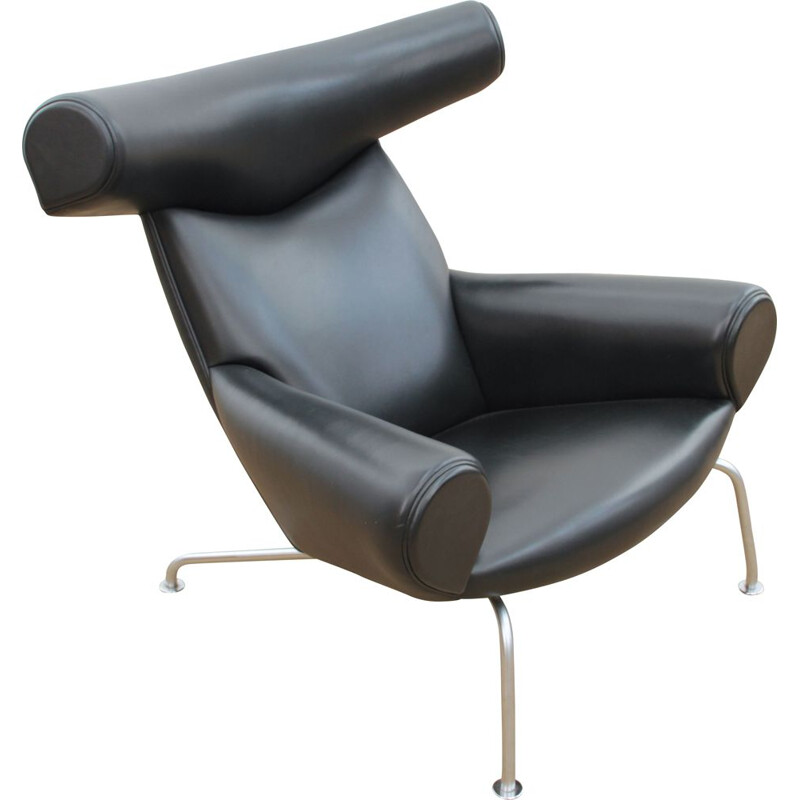 Fauteuil vintage modèle Ox Chair noir scandinave 2006