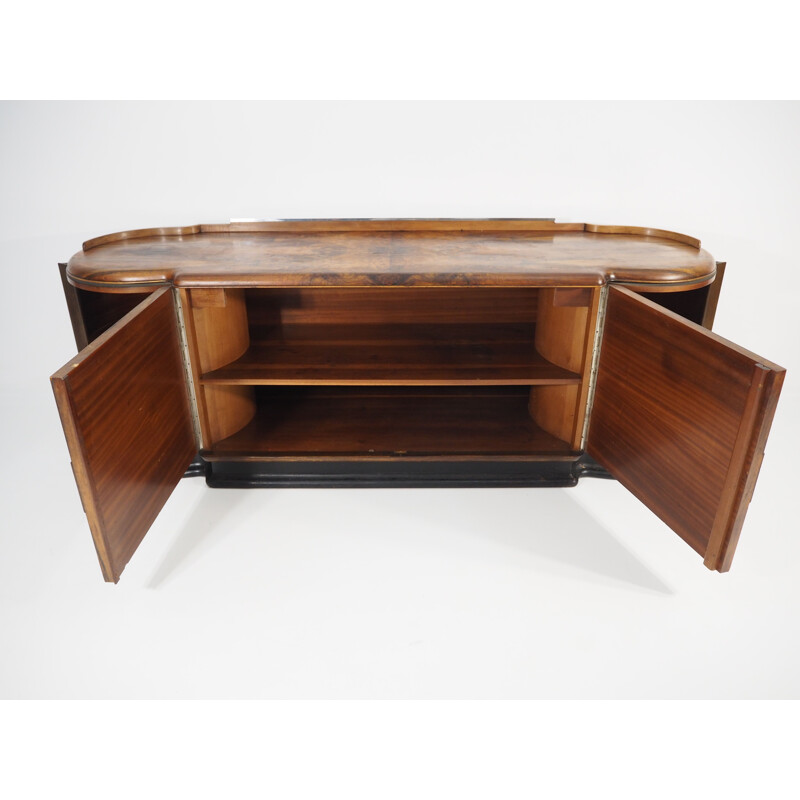 Vintage Walnut Veneer Buffet by Jindřich Halabala for UP Závody, 1930s