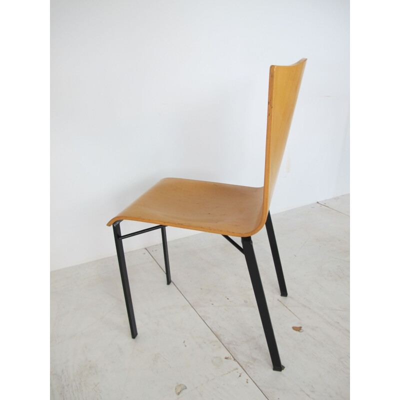 Set of 4 Vintage Dining Chairs by Michele De Lucchi for Bieffeplast,Italian, 1980