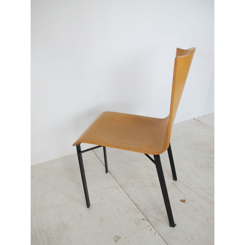 Set of 4 Vintage Dining Chairs by Michele De Lucchi for Bieffeplast,Italian, 1980