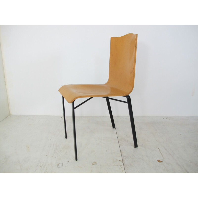Set of 4 Vintage Dining Chairs by Michele De Lucchi for Bieffeplast,Italian, 1980