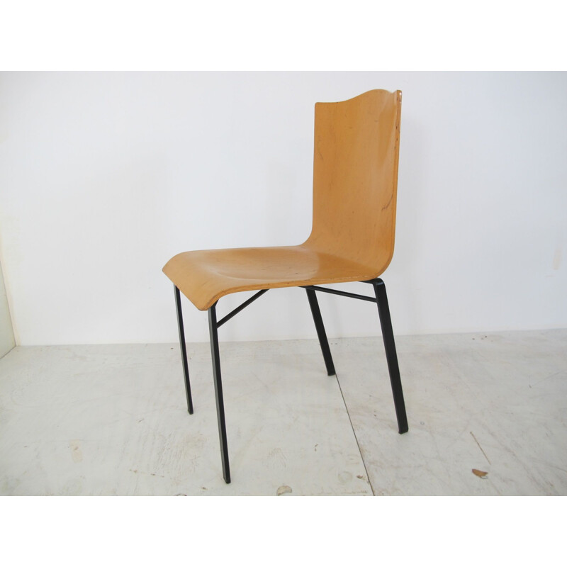 Set of 4 Vintage Dining Chairs by Michele De Lucchi for Bieffeplast,Italian, 1980