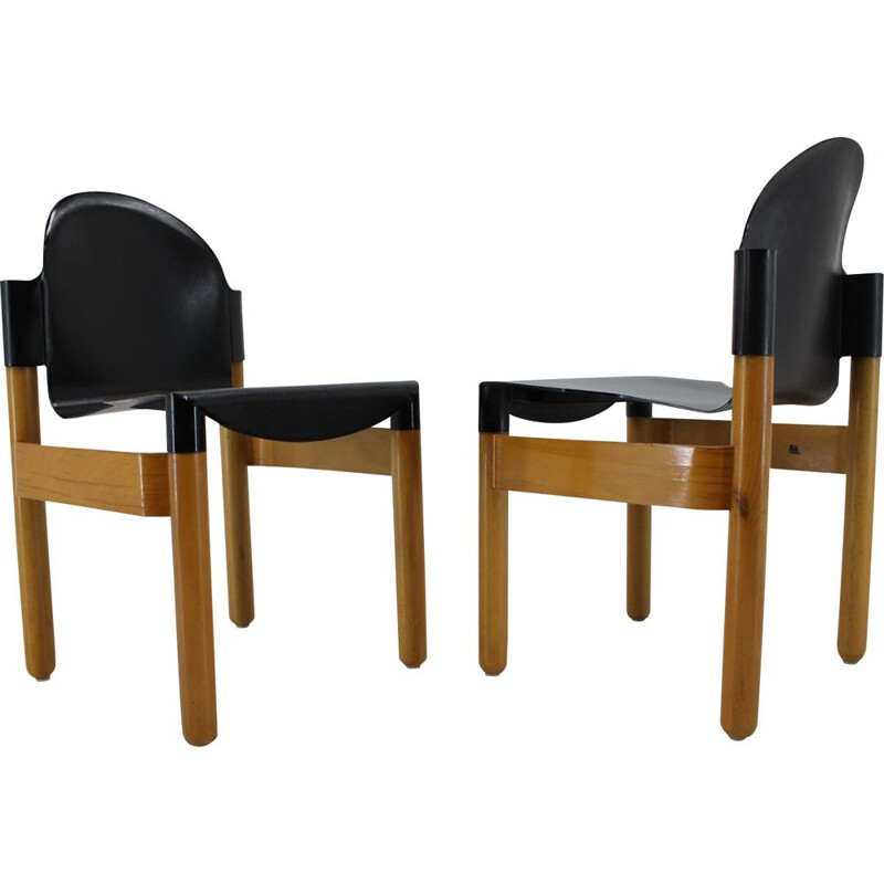 Pair of Mid Century Chair FLEX by Gerd Lange for Thonet, Germany, 1970s