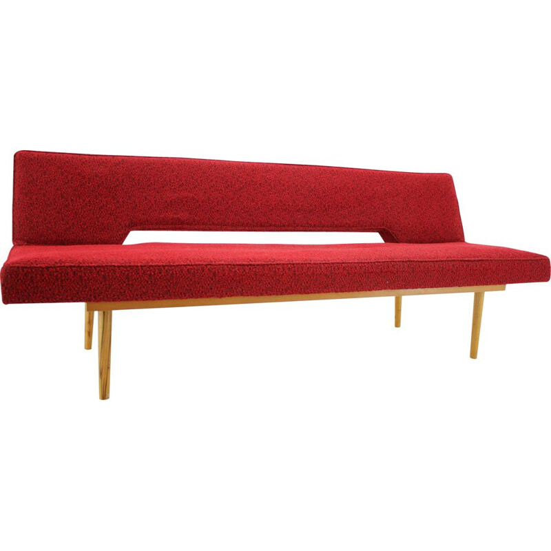 Vintage Miroslav Navratil Daybed ou sofá, Interier Praha, 1960