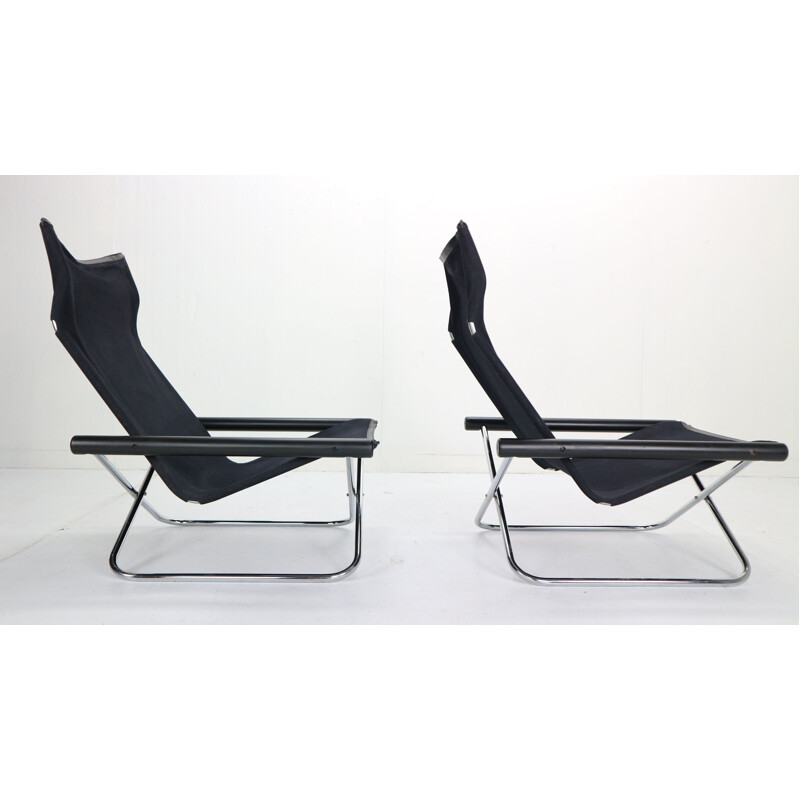 Pair of lounge chairs by JaTakeshi Nii for Suekichi Uchida, Japan, 1958