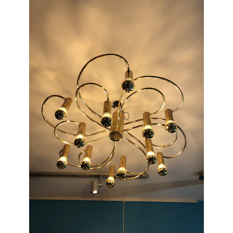 Vintage chandelier by Gaetano Sciolari