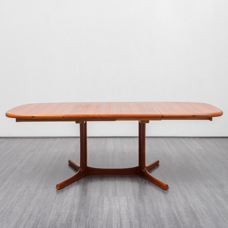 Vintage Dyrlund dining table, with two extensions, Denmark, 1970s 