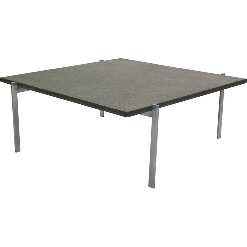 Vintage Coffee Table Poul Kjaerholm PK61 for E. Kold Christensen, Denmark, 1950