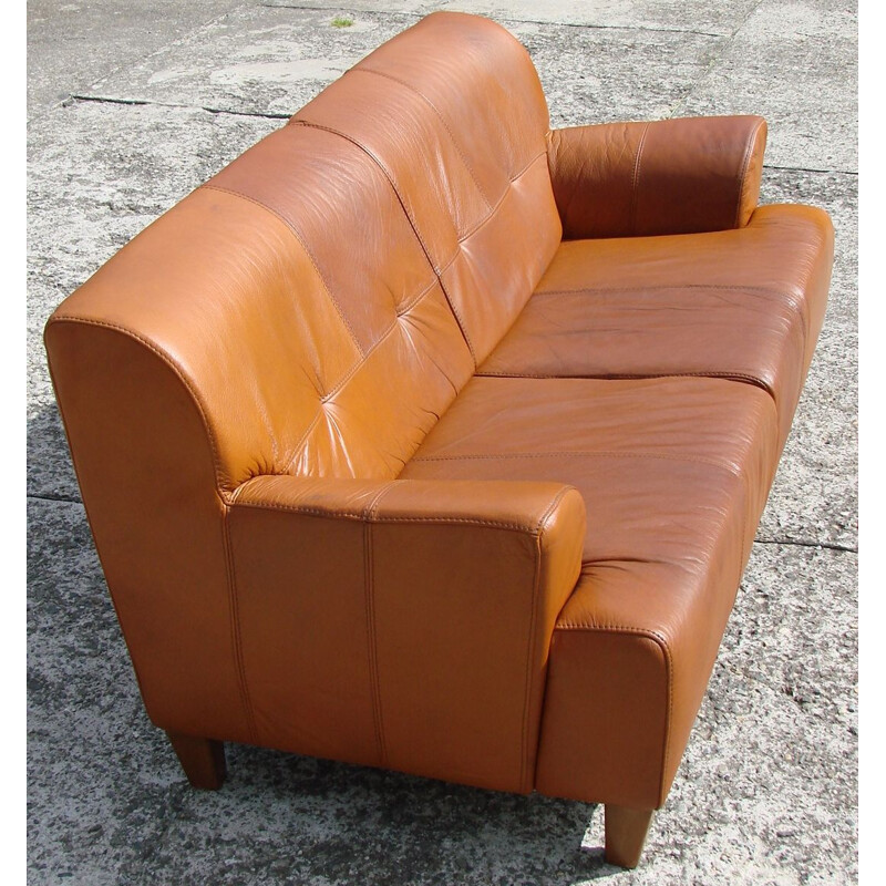 Canapé en cuir vintage, 1970