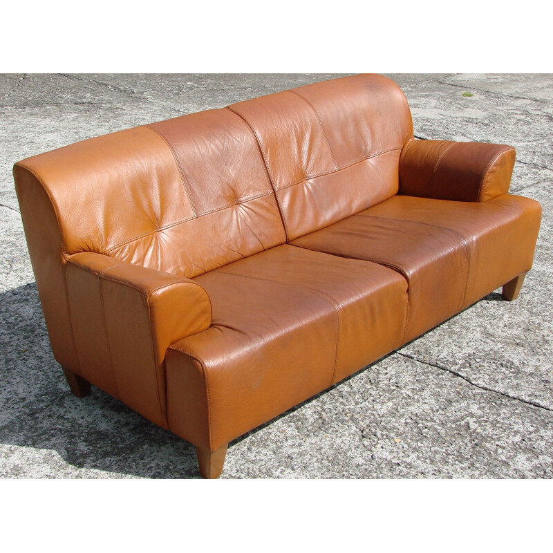 Canapé en cuir vintage, 1970