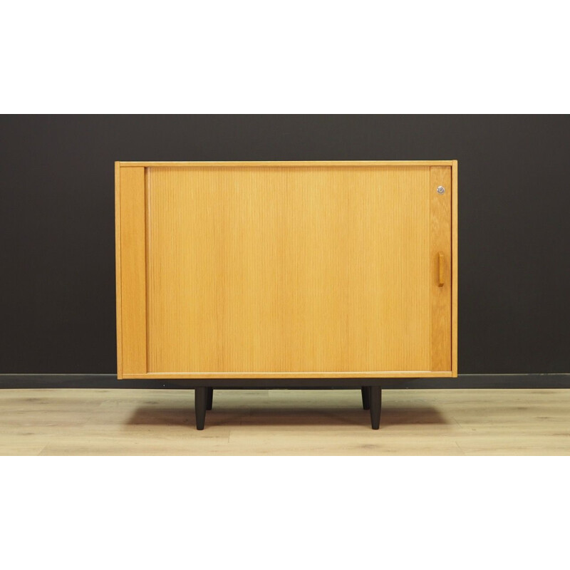 Cabinet vintage en frêne scandinave 1970