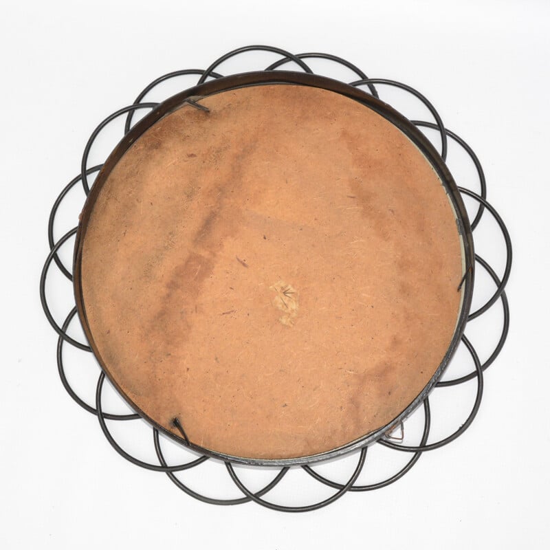 Vintage Round wall mirror, Denmark 1970