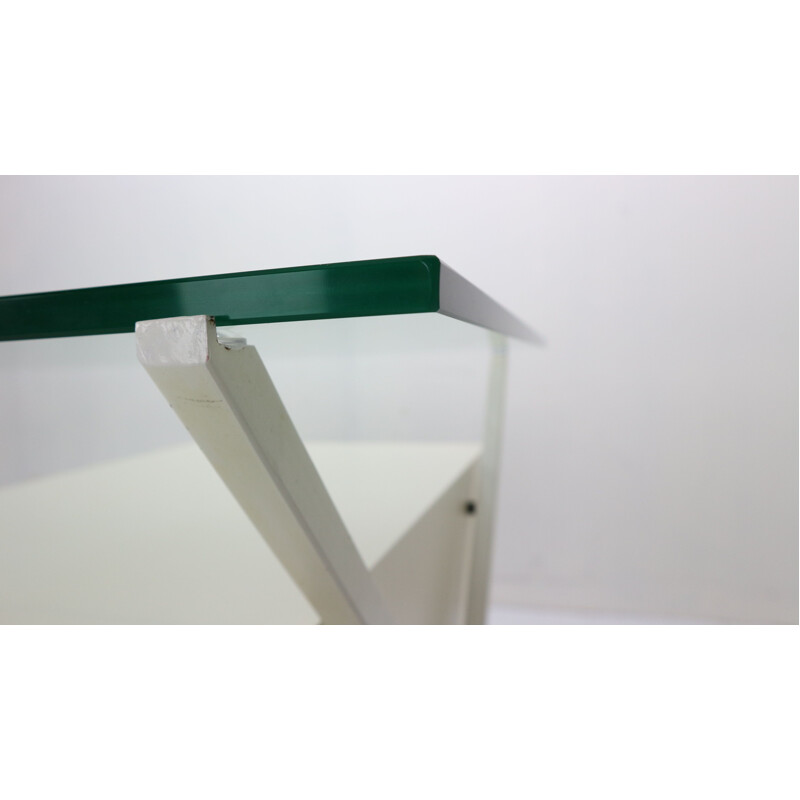 Vintage Writing Desk for Knoll International, Franco Albini Glass & Metal 1949