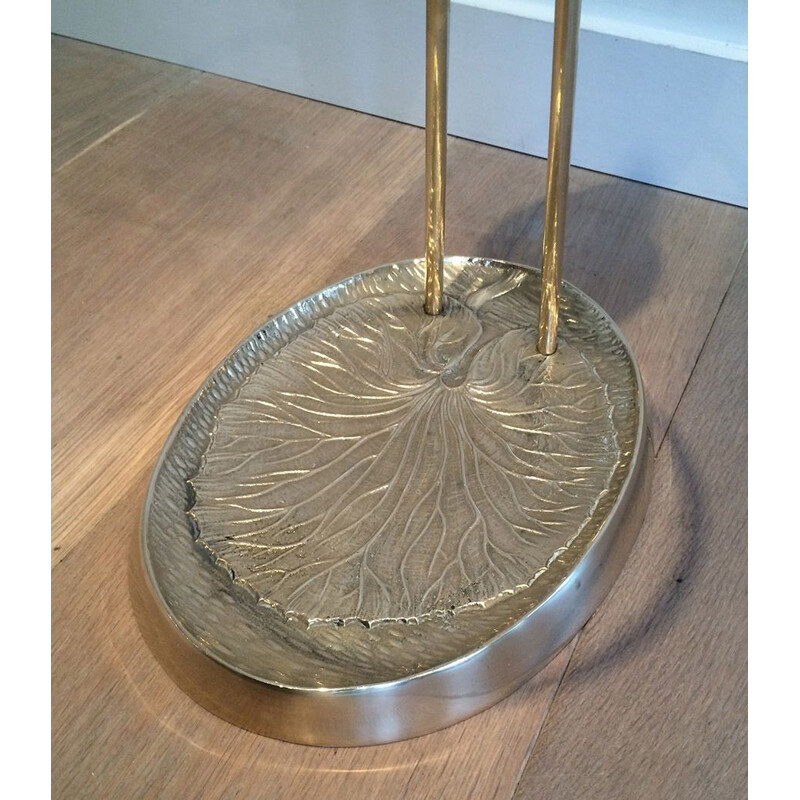 Vintage Brass Umbrella Stand Au Héron 1970