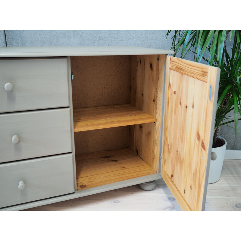 Vintage pine sideboard, Sweeden, 1980