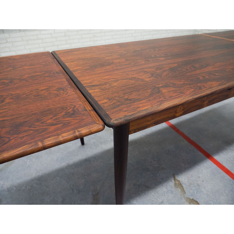 Extendable rosewood dining table - 1960s