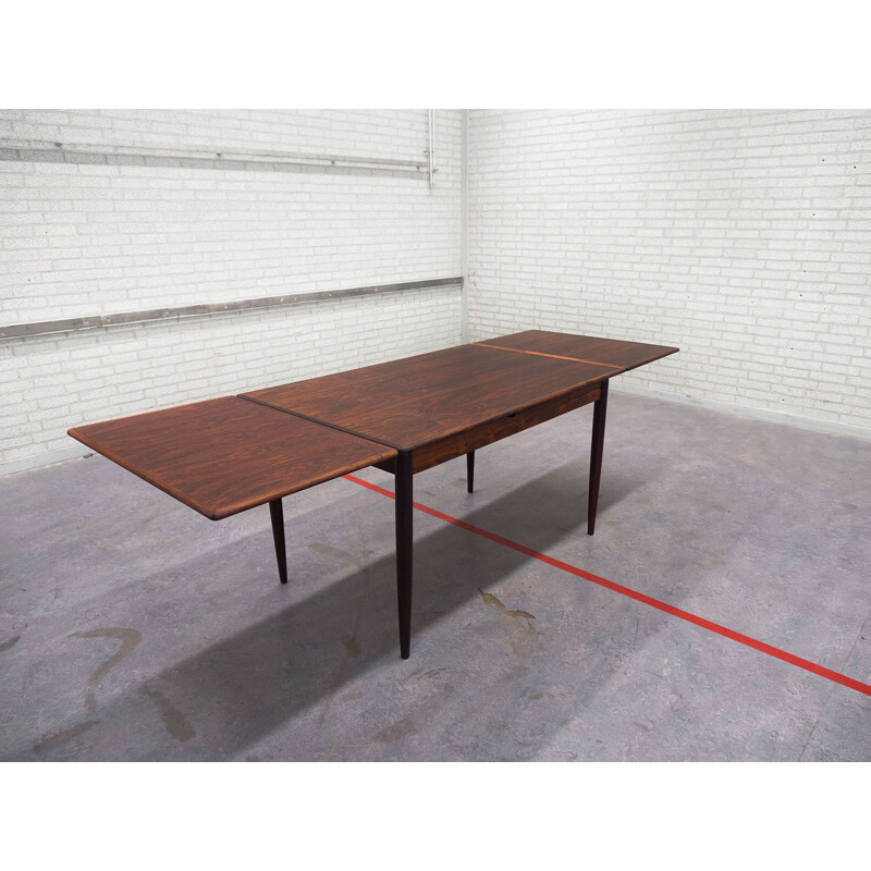 Extendable rosewood dining table - 1960s