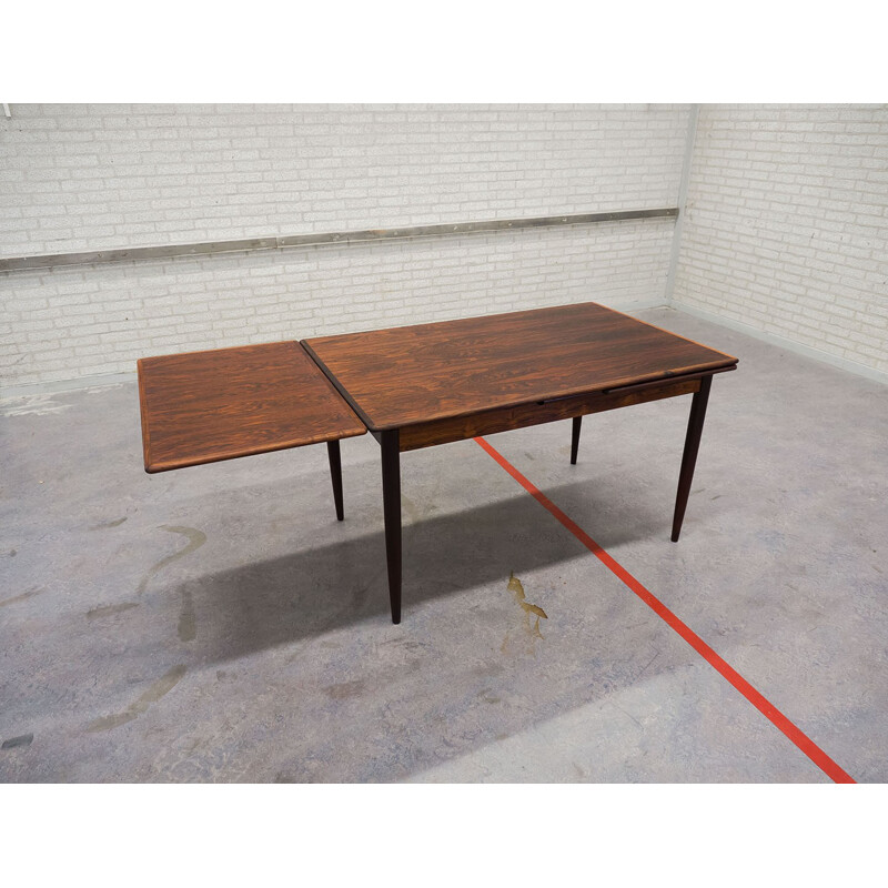 Extendable rosewood dining table - 1960s