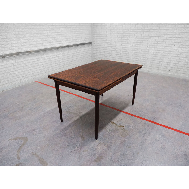 Extendable rosewood dining table - 1960s