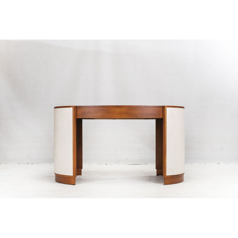 Vintage Desk Victor Philipp Selva, Cherry Wood, 1970s