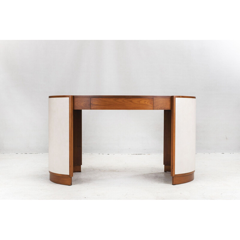 Vintage Desk Victor Philipp Selva, Cherry Wood, 1970s