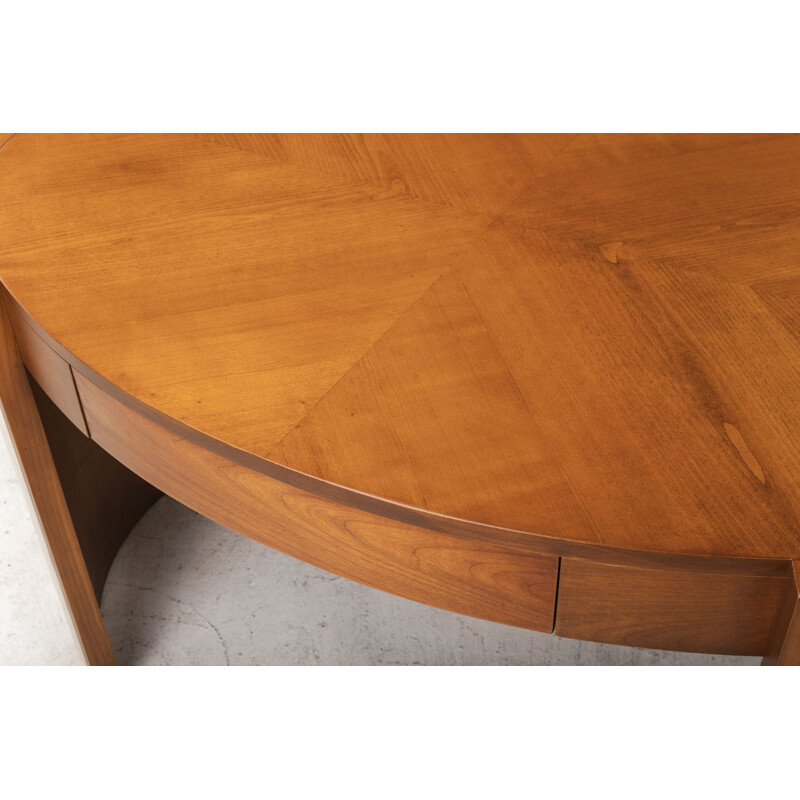 Vintage Desk Victor Philipp Selva, Cherry Wood, 1970s