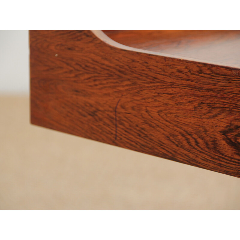 Vintage side table in Rio rosewood tulip foot Scandinavian