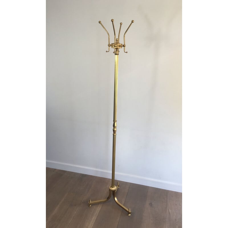 Vintage Brass Coat Hanger Neoclassical 1960