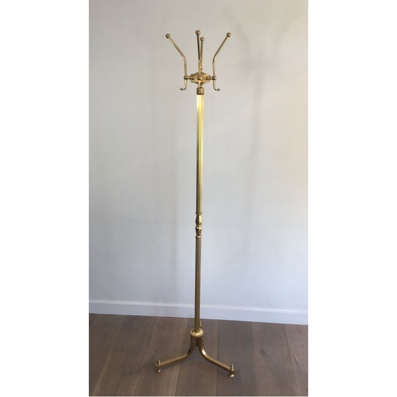 Vintage Brass Coat Hanger Neoclassical 1960