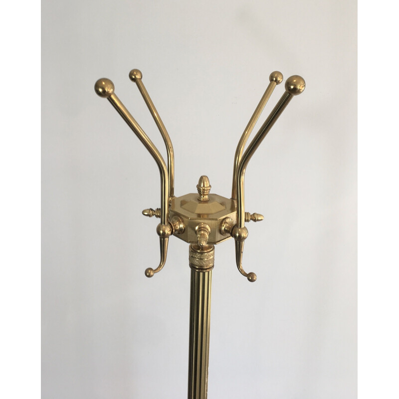 Vintage Brass Coat Hanger Neoclassical 1960