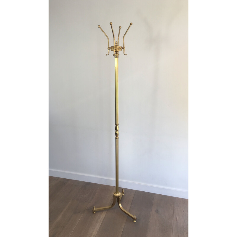 Vintage Brass Coat Hanger Neoclassical 1960