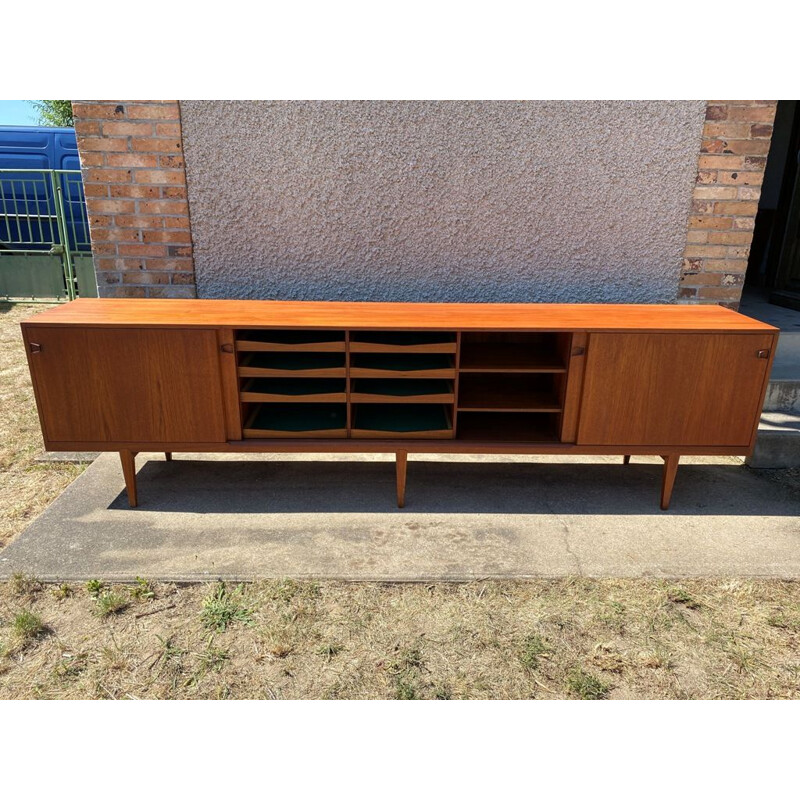 Vintage teak sideboard by Henry Rosengren Hansen Denmark 1960