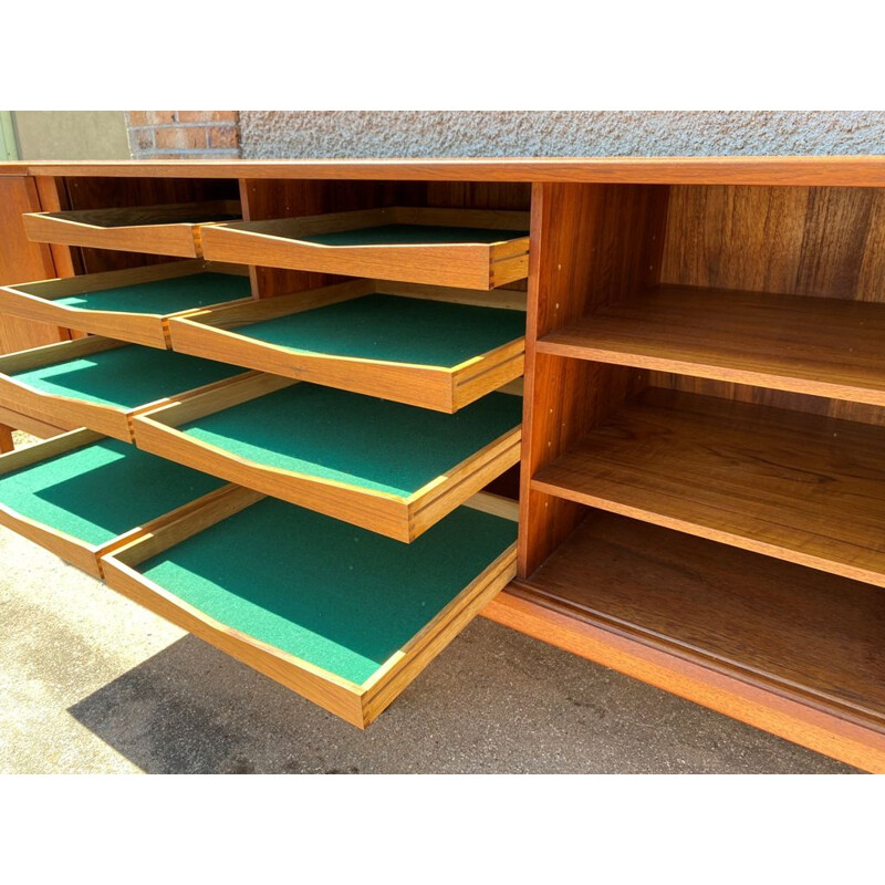 Vintage teak sideboard by Henry Rosengren Hansen Denmark 1960