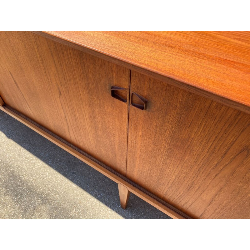 Vintage teak sideboard by Henry Rosengren Hansen Denmark 1960