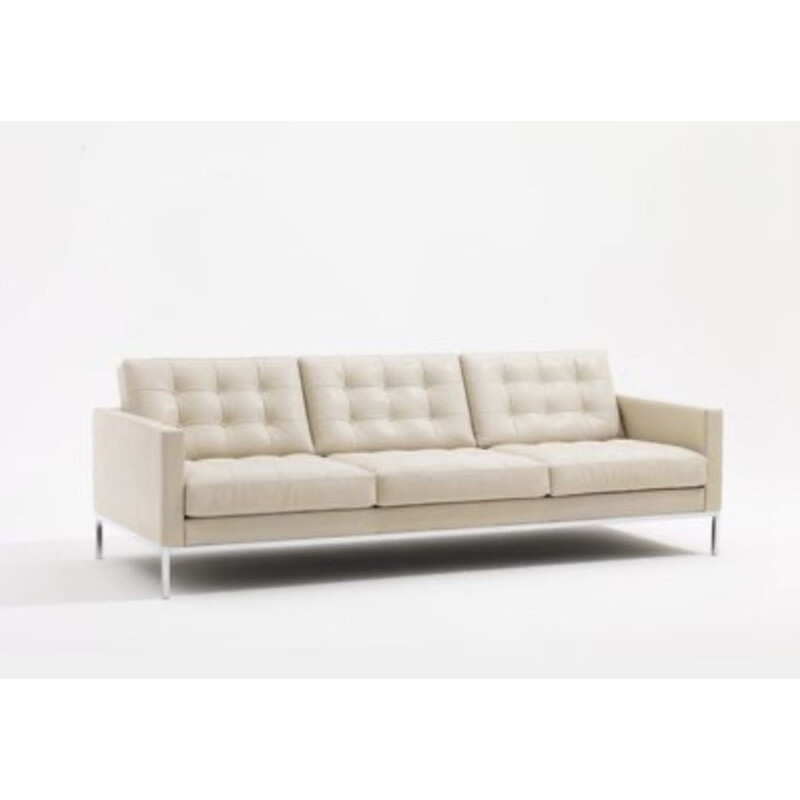 Vintage 3-seater sofa, Florence Knoll 1980