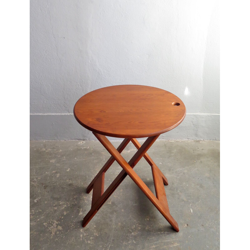 Table d'appoint pliante vintage 1970