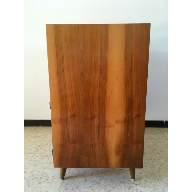 Vintage walnut bar cabinet 1950