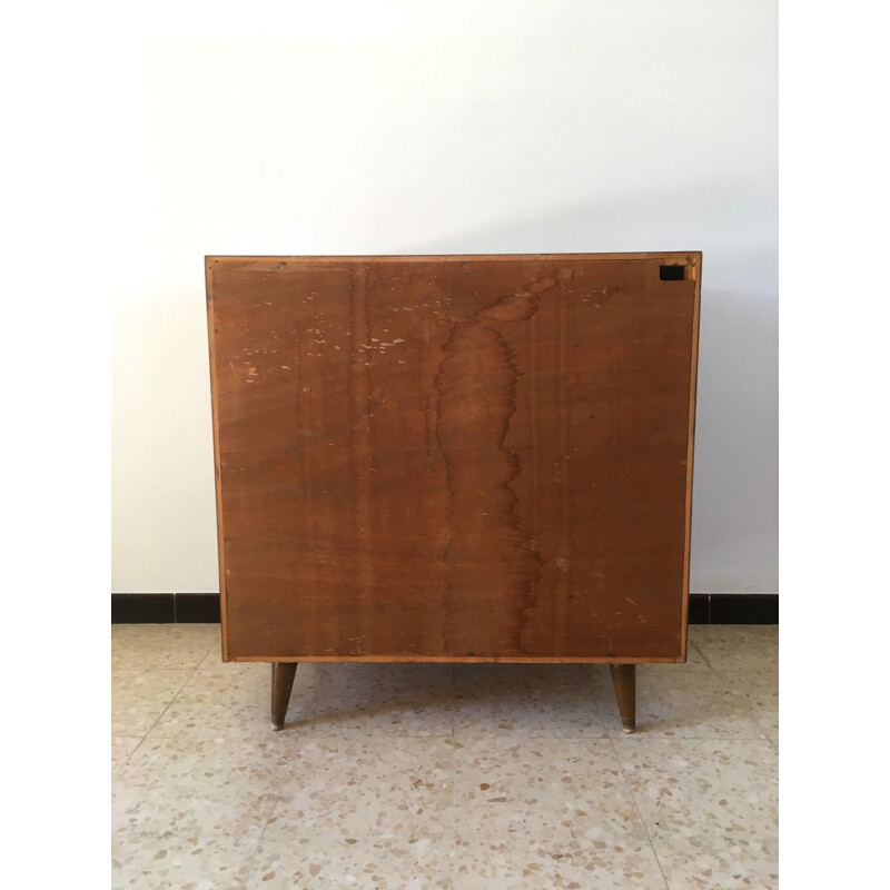 Vintage walnut bar cabinet 1950