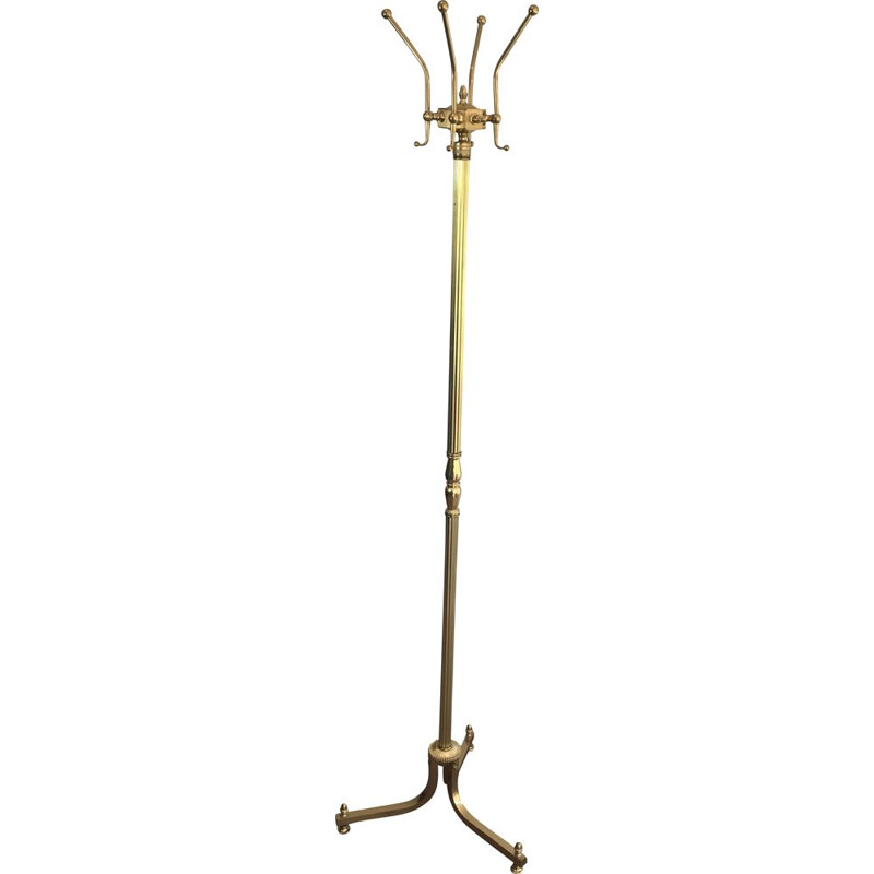 Vintage Brass Coat Hanger Neoclassical 1960