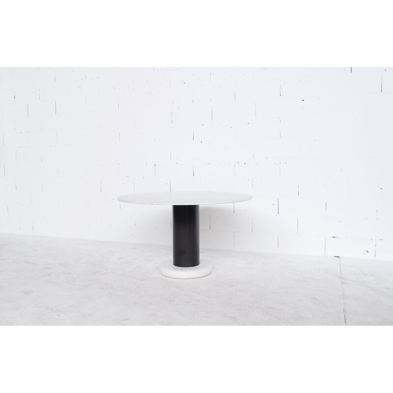 Vintage Lotorosso marble table by Ettore Sottsass Poltranova 1960