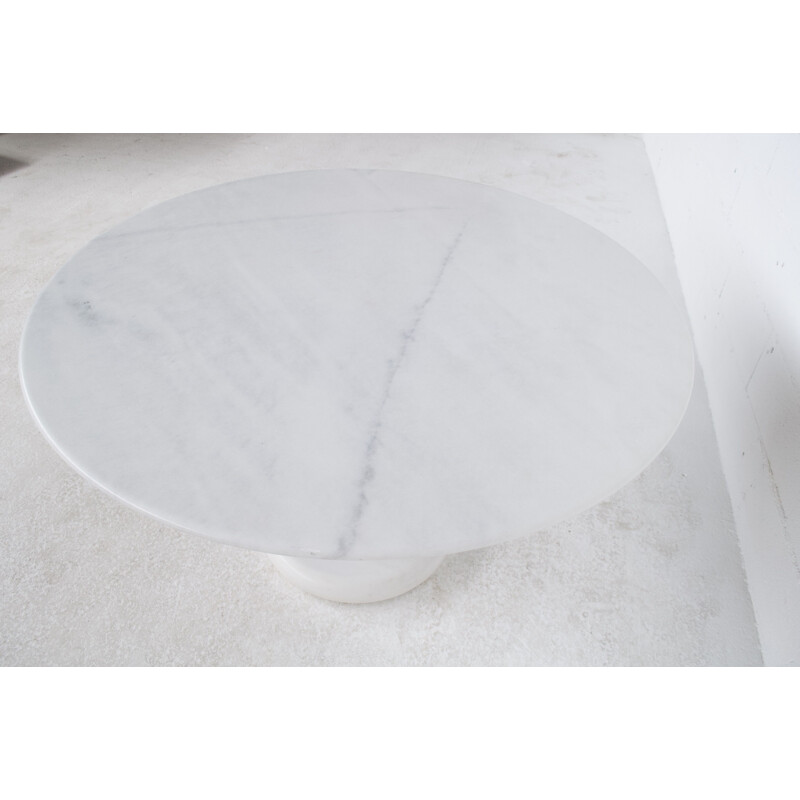Table vintage en marbre de Lotorosso par Ettore Sottsass Poltranova 1960