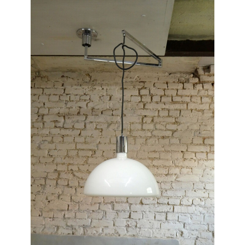 Vintage AMAS hanglamp van Franco Albini voor Sirrah 1970