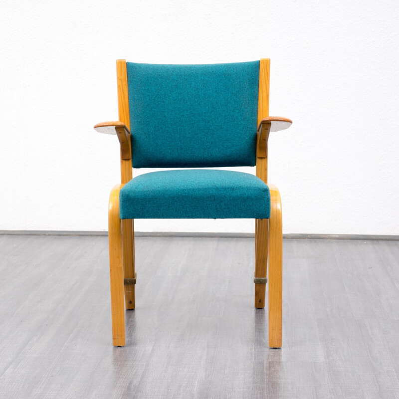 Armchair vintage turquoise STEINER - 1940s 