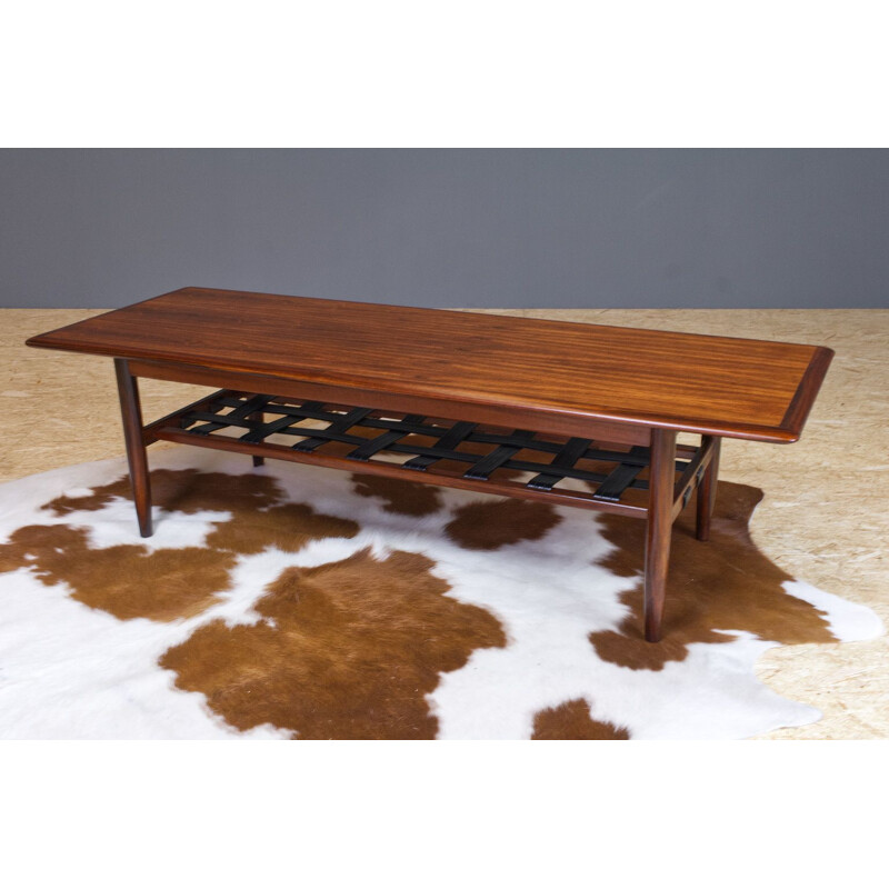 Vintage coffee table by Topform Rosewood Dutch 1960s