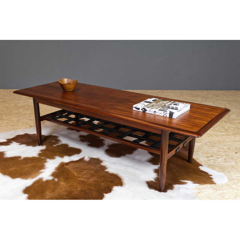 Vintage coffee table by Topform Rosewood Dutch 1960s