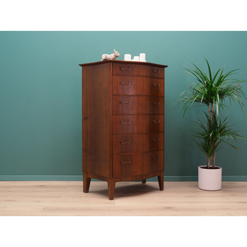 Vintage chest of drawers in mahogany by ØM Mobelfabrik 1970	
