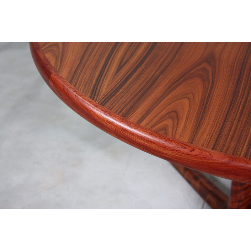 Vintage Danish round dining Table in rosewood 1960