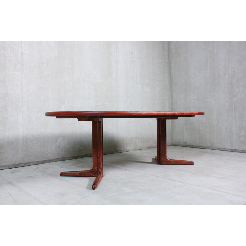 Table ronde danoise vintage en palissandre 1960